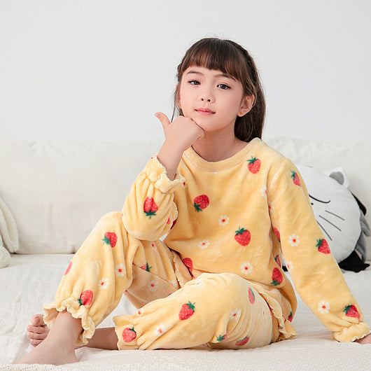 Pijama Infantil Otoño Invierno Cuello Redondo con Diseños Animados - Image 11