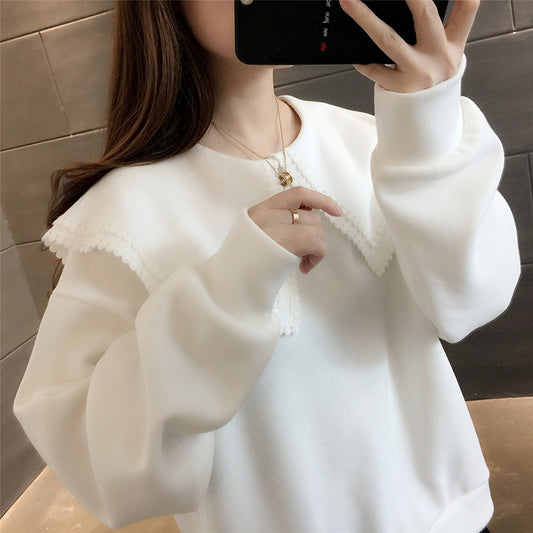 Blusa de Cuello Bebé con Mangas Largas - Tendencia Viral - Image 2