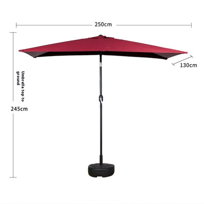 Sombrilla Rectangular Impermeable para Terraza y Patio - Protección Solar 4 Esquinas - Image 8