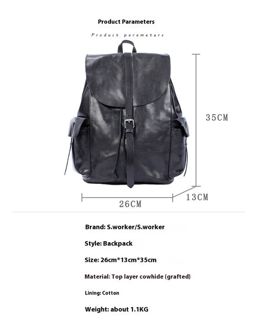 Mochila de Cuero Premium Gran Capacidad - Image 7