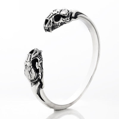 Pulsera de Plata Esterlina 925 Calavera Beast para Hombre - Image 7