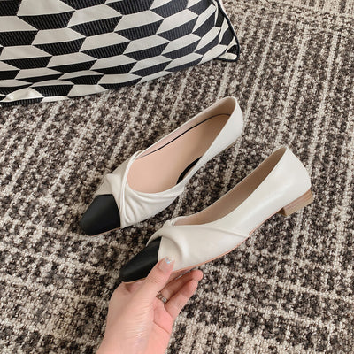 Zapatos Mary Jane Bicolor con Tacón Bajo - Estilo Femenino y Elegante - Image 19