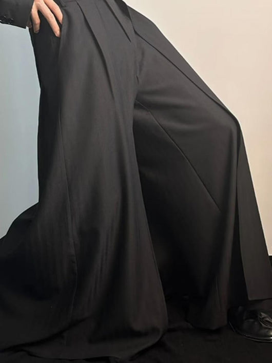Pantalones Kendo Doble Capa - Diseño Casual Relajado para Hombre - Image 11
