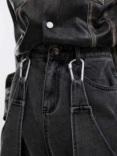Pantalones Vintage Holgados de Pierna Ancha con Bolsillos Grandes para Hombre - Image 6