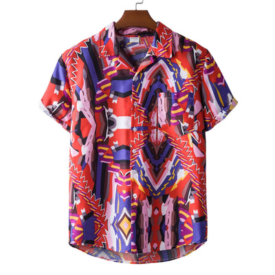 Camisa de Manga Corta Estampada para Hombre - Image 8