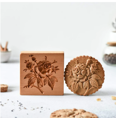 Sello Estampador de Galletas Provenza Rose - Diseño Floral Elegante - Image 100