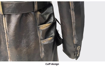 Chaqueta de Cuero para Motociclista Talla Grande - Image 33