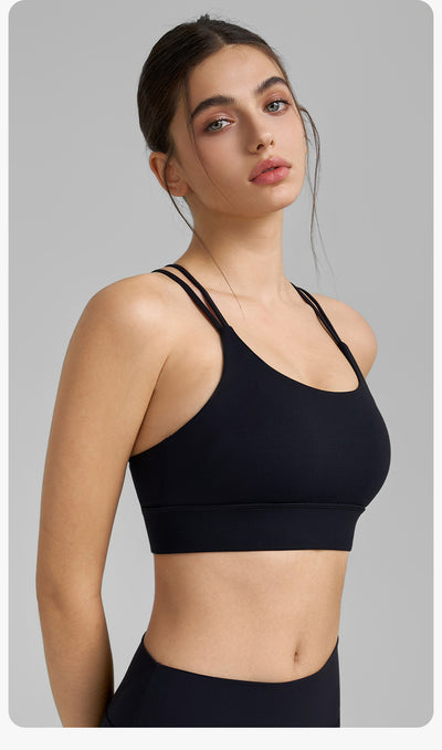Top Deportivo Mujer Escote U Doble Tirante para Yoga e Intensidad Media - Image 19