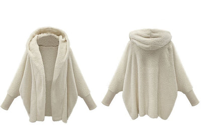 Abrigo Suelto con Capucha de Felpa para Mujer - Estilo Europeo y Americano - Image 11