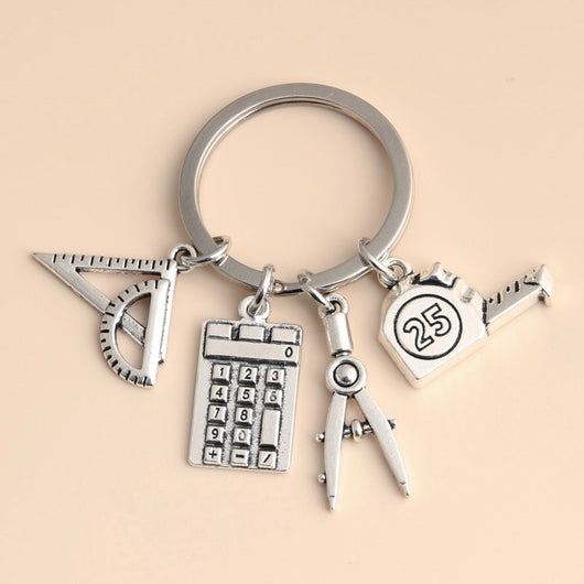 Llavero Cinta Métrica Diseño - Regalo para Estudiantes y Maestros