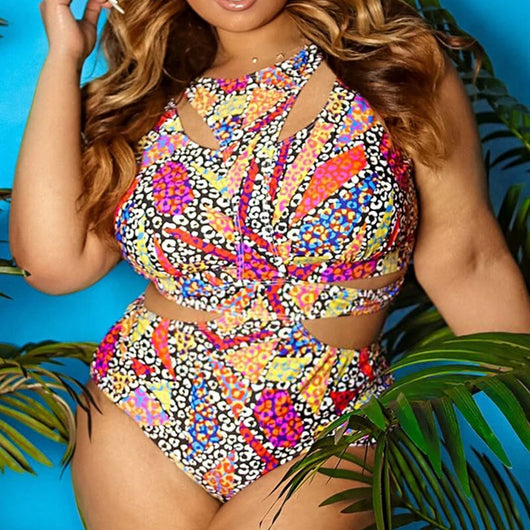 Bikini Talla Grande con Estampado Étnico - Image 7