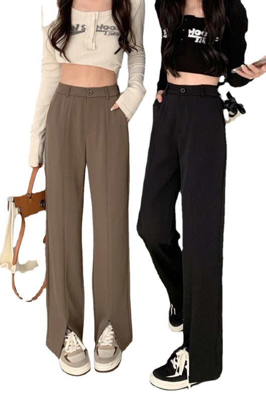 Pantalones de Traje Ancho y Suelto Chic para Verano - Image 3