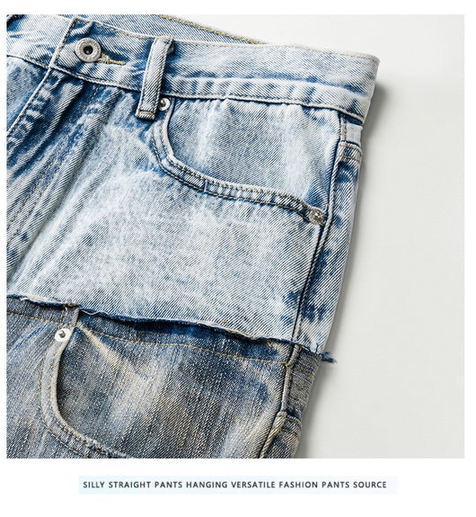 Pantalones Denim Rectos Oversize para Hombre - Image 12
