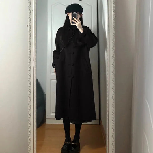 Abrigo de Lana Estilo Hepburn Petite de Largo Medio - Image 3