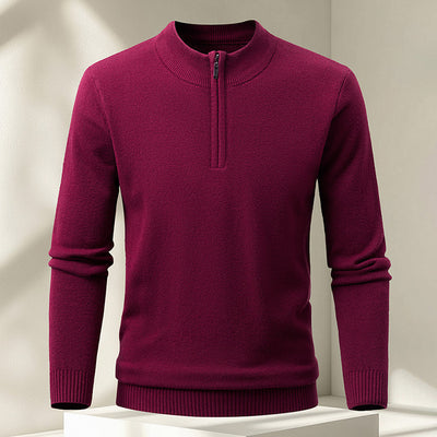 Suéter Pullover Tejido con Cierre Medio para Hombre - Image 12