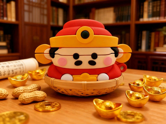 Funda para Audífonos Bluetooth Dios de la Prosperidad - Diseño Kawaii - Image 12