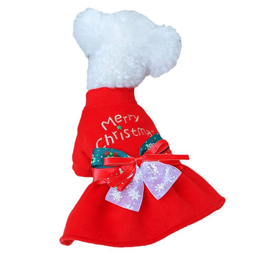 Ropa Festiva para Perros y Gatos - Conjunto Rojo Navideño - Image 5