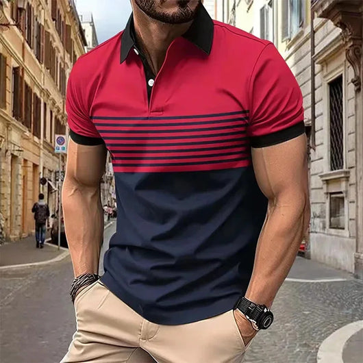 Camiseta Casual de Manga Corta para Hombre - Diseño Versátil - Image 28