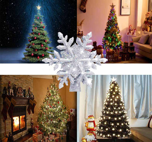 Estrella Luminosa 3D para Árbol de Navidad con Proyector de Copos de Nieve - Image 2