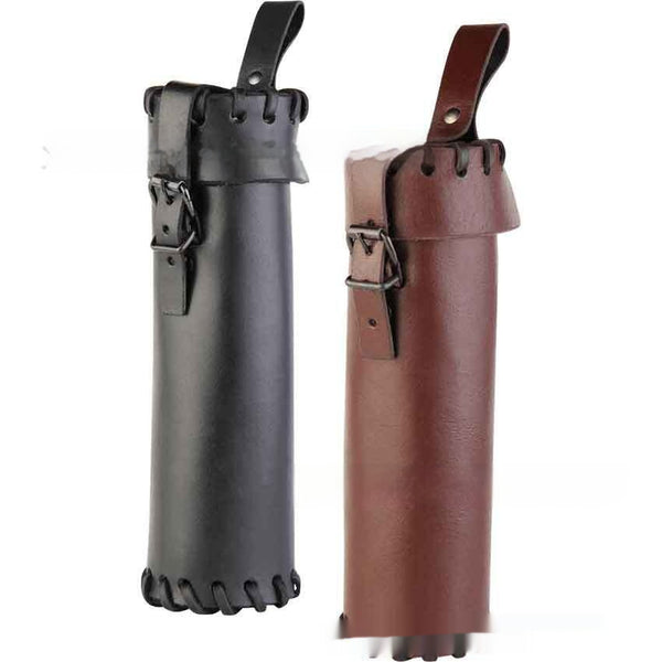 Cinturón Portabotellas de Vino en Cuero - Bolsa de Transporte Elegante