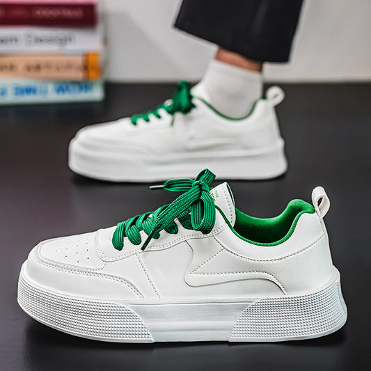 Tenis Blancos Casuales Versátiles para Hombre