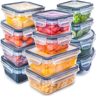 Juego de 12 Contenedores Herméticos para Cereales y Alimentos Frescos - Image 2