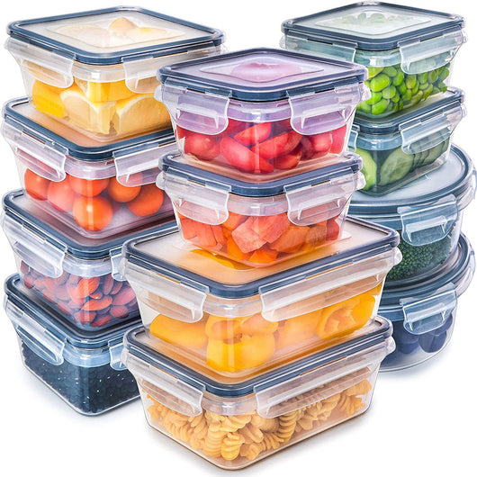 Juego de 12 Contenedores Herméticos para Cereales y Alimentos Frescos - Image 2