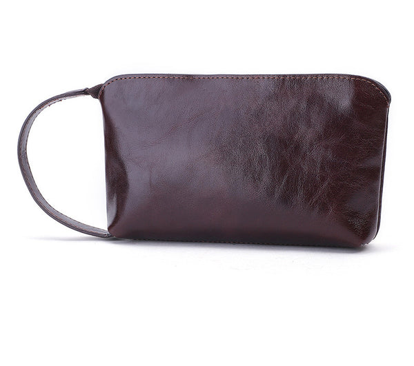 Cartera Compacta de Cuero para Mujer - Bolso Organizador de Mano