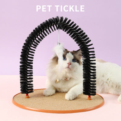 Rascador Interactivo para Gatos con Masajeador de Arco y Juguete Ratón - Image 19
