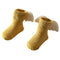 Calcetines Angelicales para Bebé con Alas Bordadas