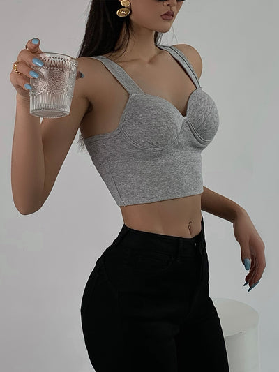 Camiseta Negra Escotada en la Espalda para Mujer - Image 5