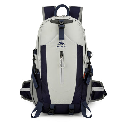 Mochila de Trekking AZELA Electron 40L - Blanco y Azul Marino para Senderismo y Viajes - Image 13