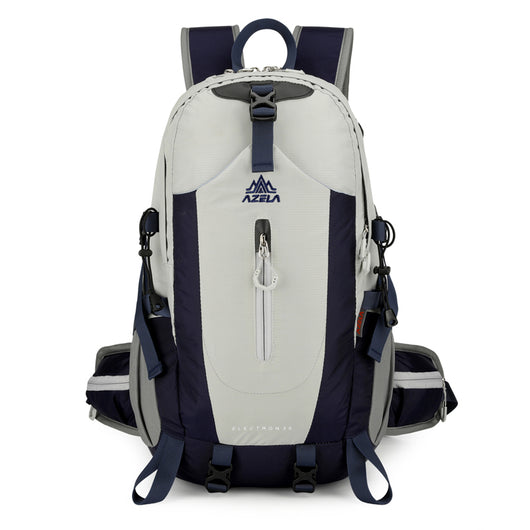 Mochila de Trekking AZELA Electron 40L - Blanco y Azul Marino para Senderismo y Viajes - Image 13