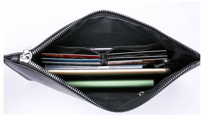 Cartera Ejecutiva de Cuero PU a Cuadros para Hombre - Image 17