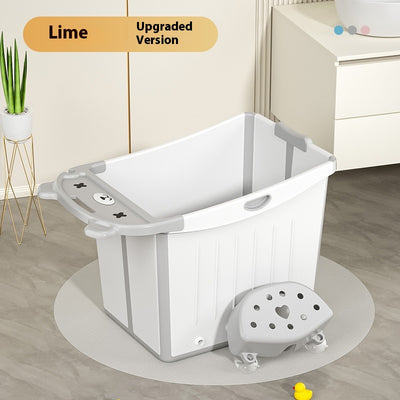 Bañera Plegable Infantil Grande con Refuerzo de Grosor - Image 10