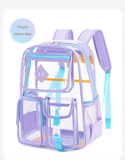 Mochila Escolar Transparente Impermeable para Primaria y Secundaria - Image 21