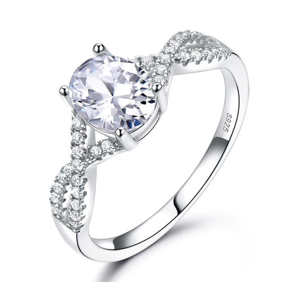 Anillo de Plata Esterlina para Mujer con Morganita Nano Ovalada - Image 4