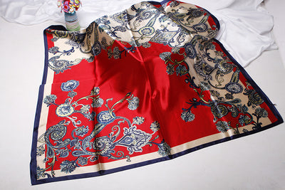 Pañuelo de Seda Artificial Estampado Tamaño Pequeño - Image 27