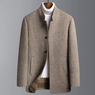 Abrigo de Lana Reversible para Hombre - Corte Medio