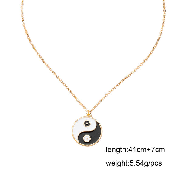 Collar Tai Chino con Colgante de Chisme - Cadena de Escote para Mujer