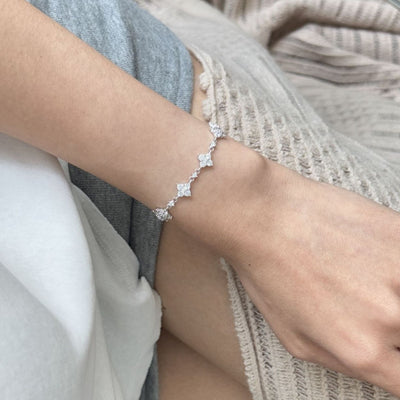 Pulsera de Plata Esterlina 925 con Diamantes Completos - Image 2