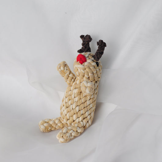 Juguete de Cuerda de Algodón para Perros - Bastón Navideño Limpiador de Dientes - Image 16