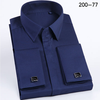 Camisa de Vestir para Hombre con Puños Franceses y Gemelos - Image 6