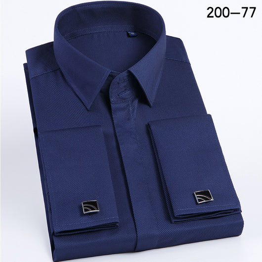 Camisa de Vestir para Hombre con Puños Franceses y Gemelos - Image 6