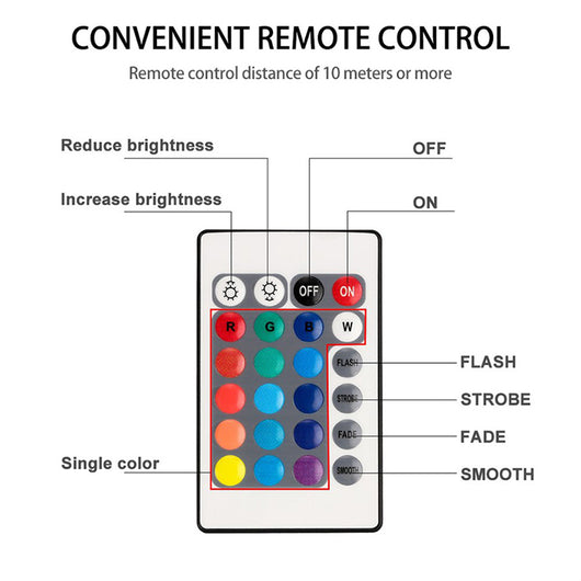 Luz LED Sumergible para Piscina con Control Remoto 21 Botones - Image 13