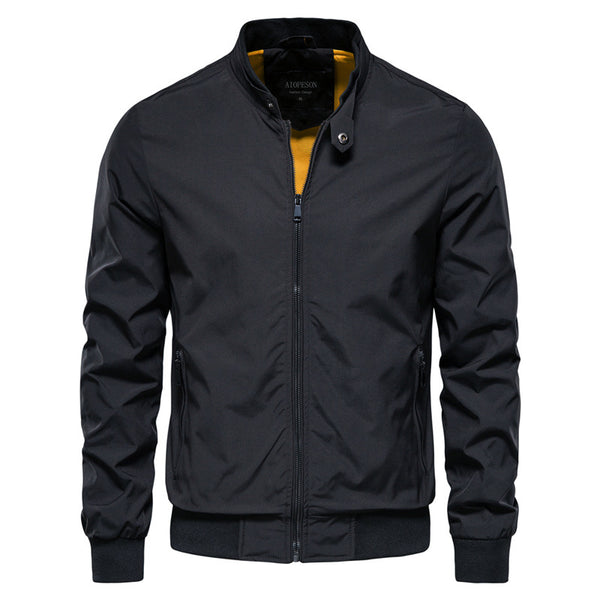 Chaqueta Casual Coreana para Hombre con Cuello Alzado Otoño