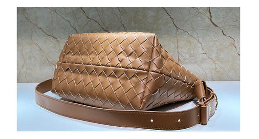 Bolso Mensajero Tejido de Cuero con Gran Capacidad para Mujer - Image 17