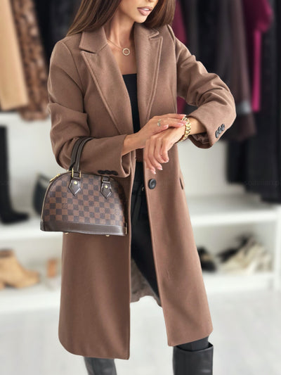Abrigo de Lana Largo para Mujer - Elegancia Clásica de Invierno - Image 7
