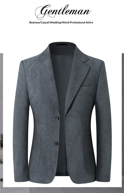 Blazer Casual de Lujo en Color Sólido para Hombre - Image 12