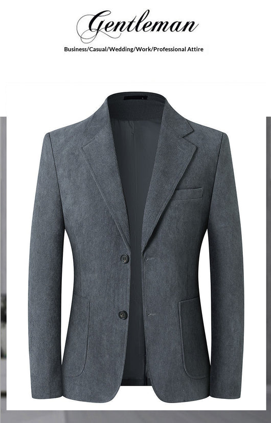Blazer Casual de Lujo en Color Sólido para Hombre - Image 12